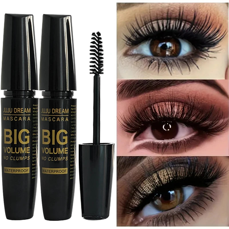 4D Black Mascara - Long-Lasting, Volumizing & Curling for All Skin
