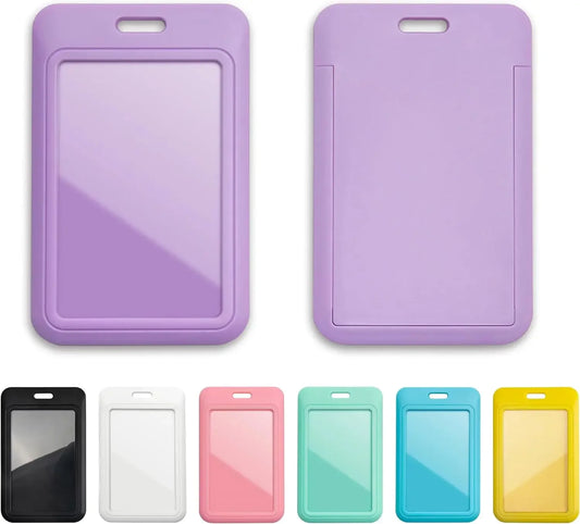 1 Pcs Sliding ID Badge Holder with Clear Window,ID Card Protector for