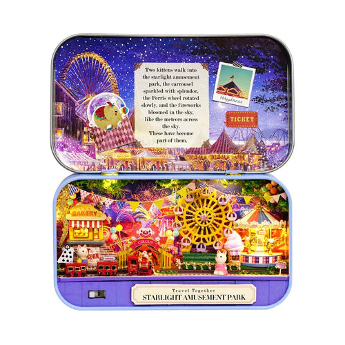 Box Theatre DIY Wooden DollHouses Miniature Box Cute Doll Houses 3D