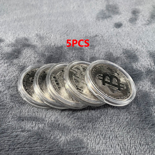Gold Plated Bitcoin Coin Collectible Art Collection Gift Physical