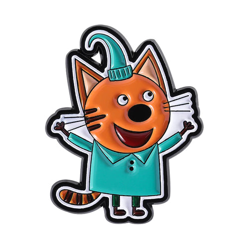 1-9 Pcs/Set Anime Turbo Granny Luck Cat Brooch Enamel Pins Cartoon