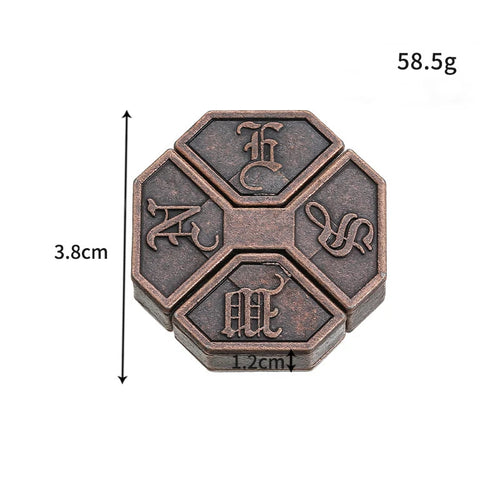 Lock Puzzles Classic IQ Metal Brain teaser Magic Baffling Puzzles Game