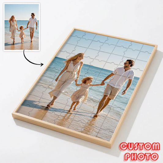 【Custom】Framed Wooden Puzzles, Custom Graduation Photo Puzzles as