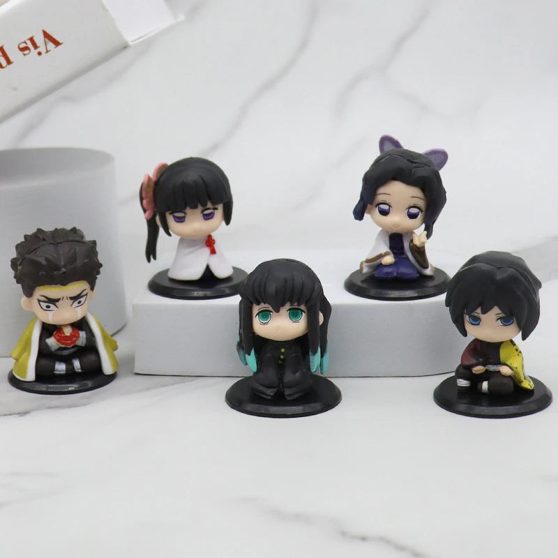 Demon Slayer Figure Toy Anime Kimetsu no Yaiba Q Version Sitting