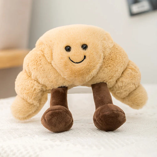 New Cartoon Egg Stuffed Toy Expression Food Bread Toast Series