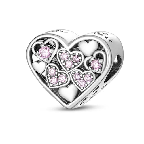 Fit Original 925 Sterling Silver Charms Beads Cute Cat Avocado Purple