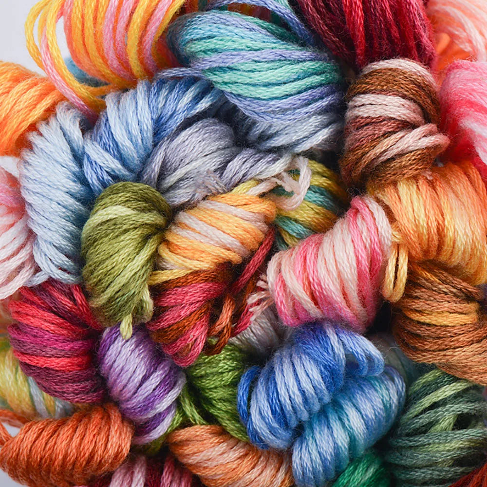 18 Colors Embroidery Thread Cotton Sewing Skeins Craft Cross Stitch