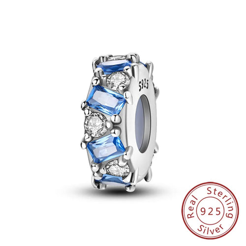 Fit Original Charms Beads 925 Sterling Silver Clip Charms Zircon