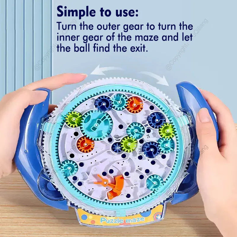 Intellectual Escape Maze Challenge, Maze Disk Gear Track Ball, Logic
