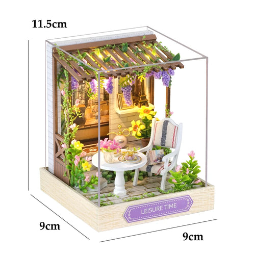 DIY Miniature Doll House 3D Puzzle Small House Assembly Building Model