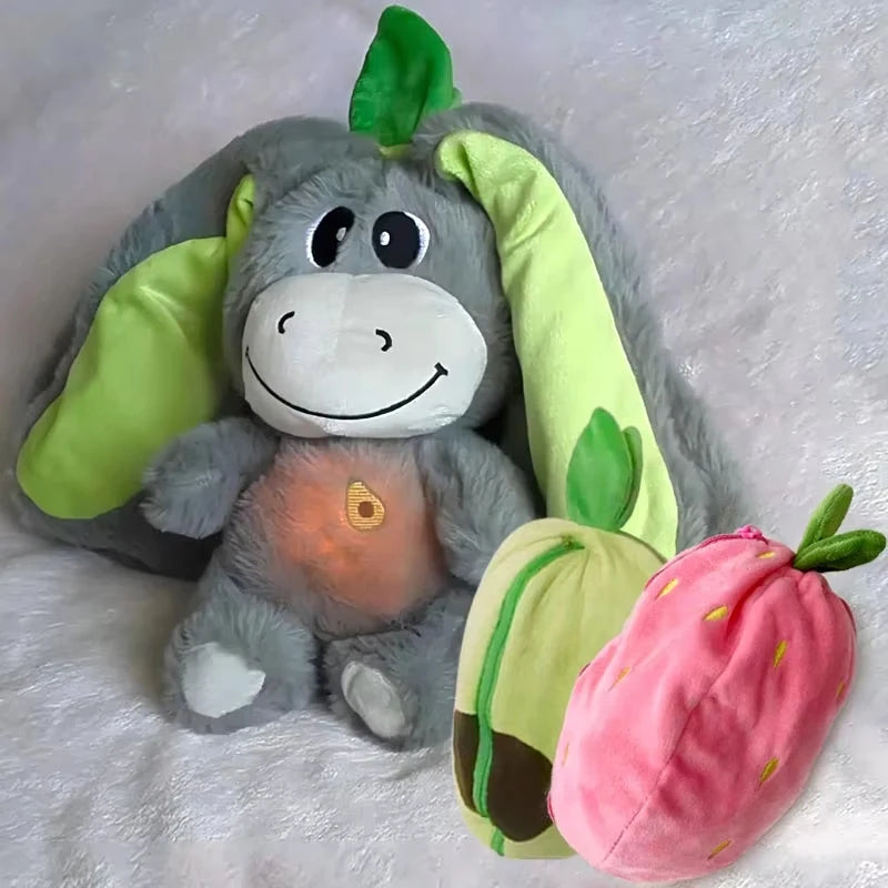 Baby Strawberry Donkey Plush Toy Stuffed Creative Into Fruit Transform
