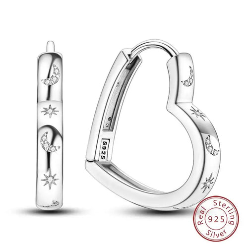 Hot 925 Sterling Silver Earrings Charm Simple Shining Lotus Zircon