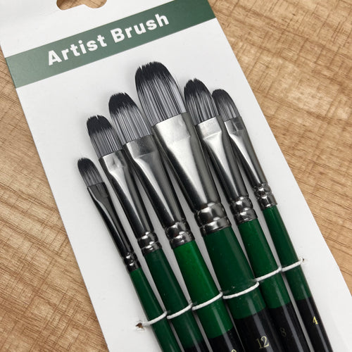Yutiars Professional Artist Paint Brush Set - 6 PCS, Nylon Bristles
