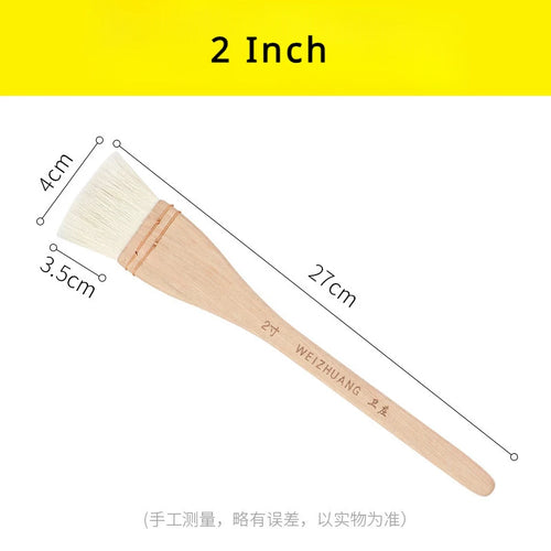 1Pc Flat Paddle Paint Brush with Long Handle 1-4 Inch Large Scale