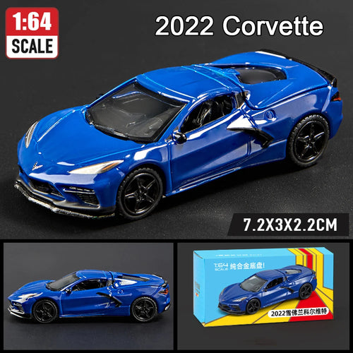 1:64 Scale JDM Corvette GT500 Firebird Daytona Stardust Alloy Diecast