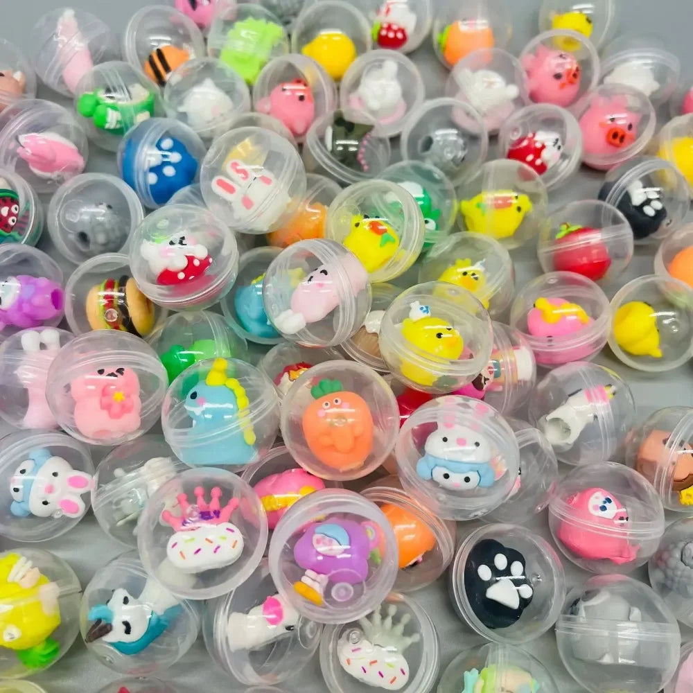 30/50 Pcs 32mm Transparent Eggshell Mixed Toy Kids Birthday Party