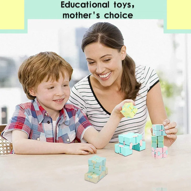 Magic Puzzle Cube Anti Stress Relief Toys for Adults Infinite Flip