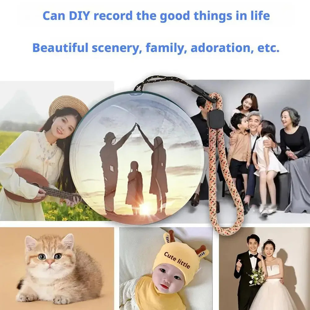 3D Video Crystal Ball DIY Memory Art Glass Ball Lamp Spherical Pixel