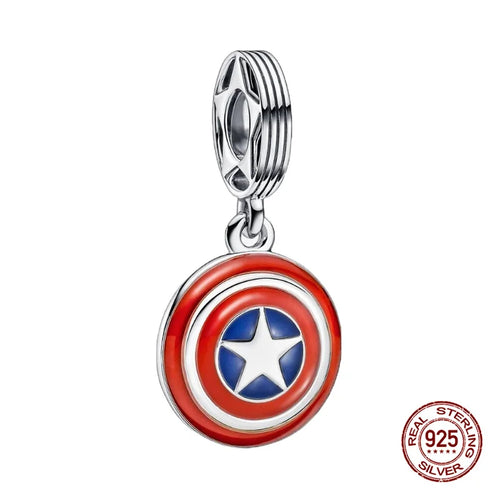 New S925 sterling silver Disney Mickey Mouse pendant bead suitable Fit