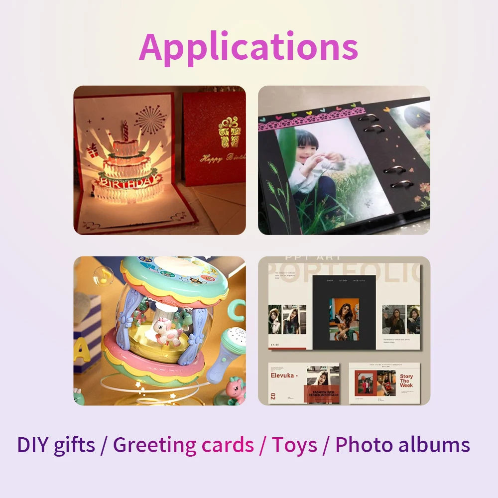 GC03 Recording Card Movement Creative Gift Box Christmas Birthday Card