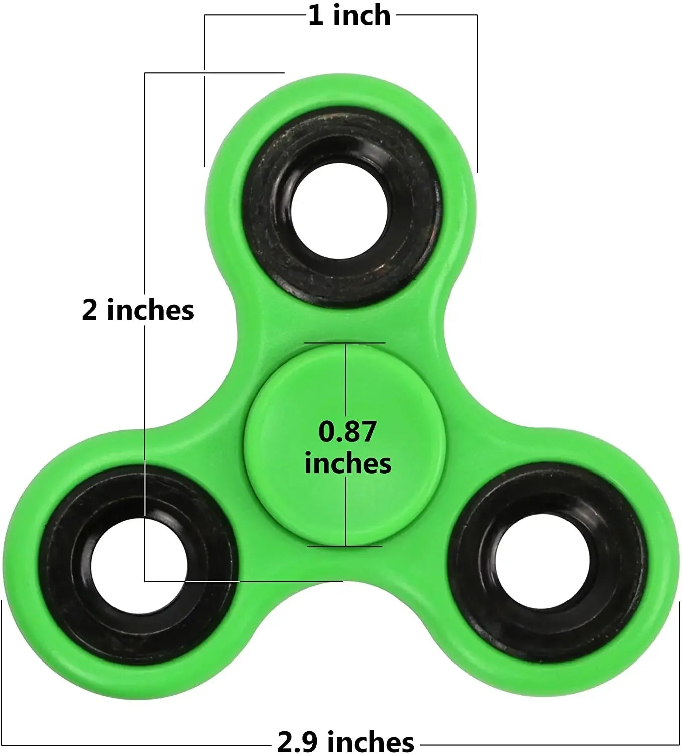 High-Quality ABS Fidget Spinner EDC Tri-Spinner for Stress Relief