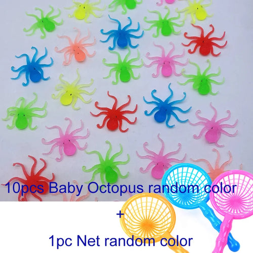 Children's 10Pcs/Set Kawaii Simulation Rubber Goldfish Baby Bath Water