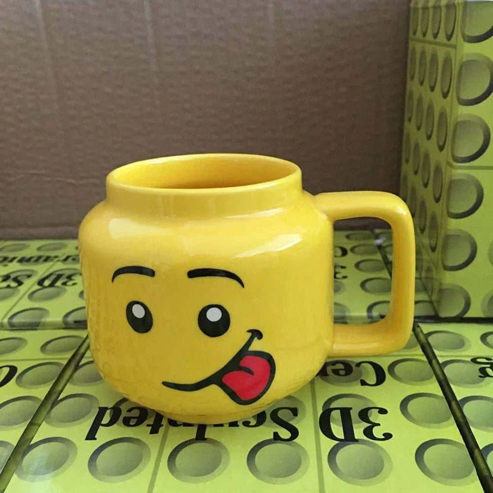 Cute Design Face Expression Ceramic Mug Christmas Gift Box Funny  Mug