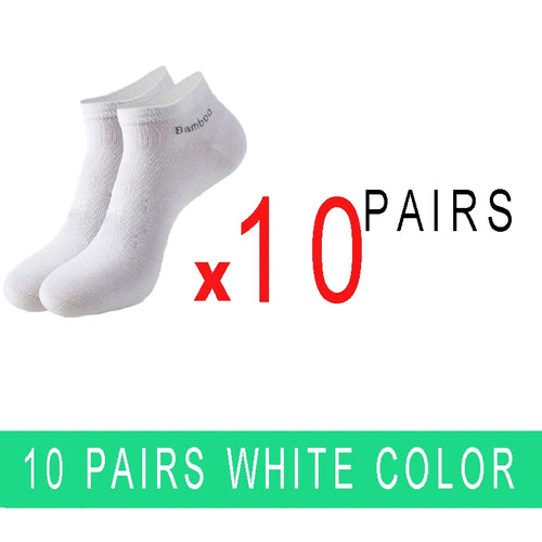 5/10/15/20 Pairs Bamboo Fiber Ankle Socks Men‘s And Women Soft and
