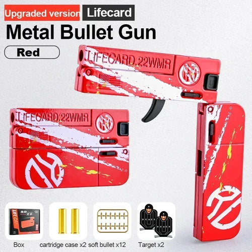 Real Look Mini Life Card Toy Gun Little Gun For Boys Age 8+ Birthday