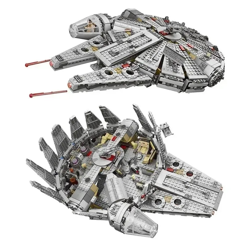 In Stock 1381 Pcs Space Millennium War Ship Spacecraft Set Falcon