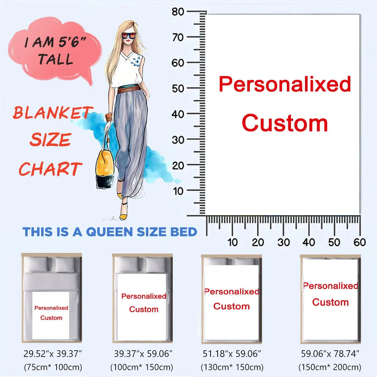 1 Piece of Customized Personalized Blanket Upload Pictures DIY Flannel