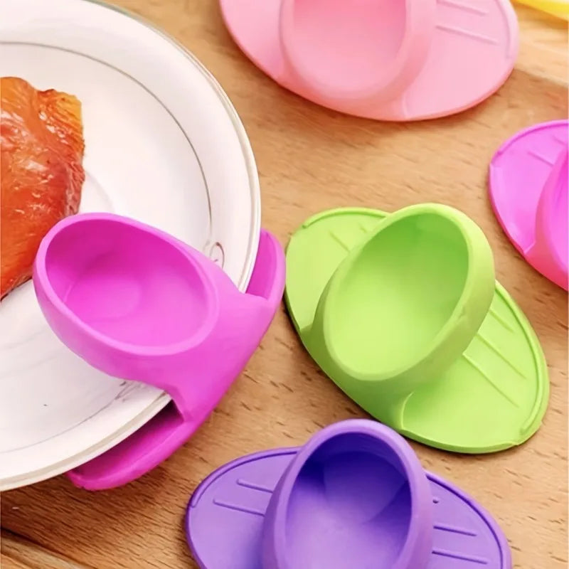 10/2PCS Silicone Insulated Finger Covers Oven Microwave Insulated