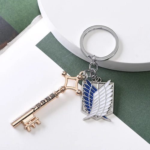 Anime Attack On Titan Keychain Shingeki no Kyojin Scouting Legion