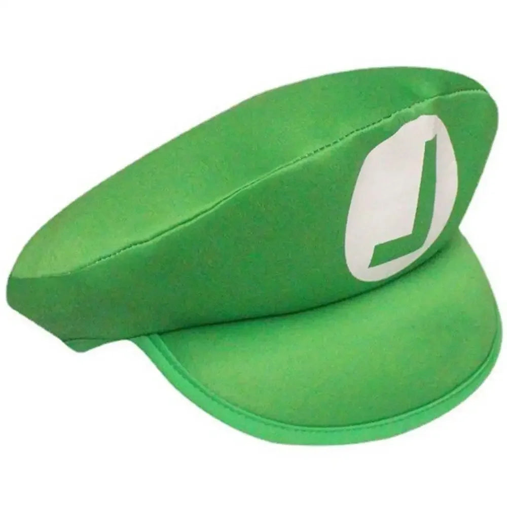 Super Mario Red Green Cap Cosplay Cartoon Hats with Moustache Unisex