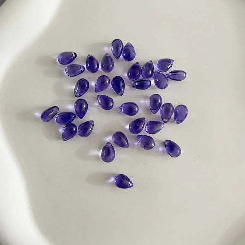 30Pcs Gradient Color 6x9mm  Water Drop Shape Beads Czech Glass Beads