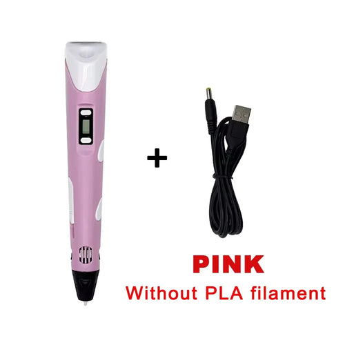 Electronic 3D Printing Pen LED Display Screen Children's 3D Graffiti