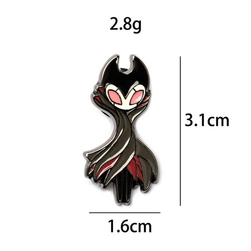 7pcs Hollow Knight Enamel Brooch Cool Character Pins Backpacks