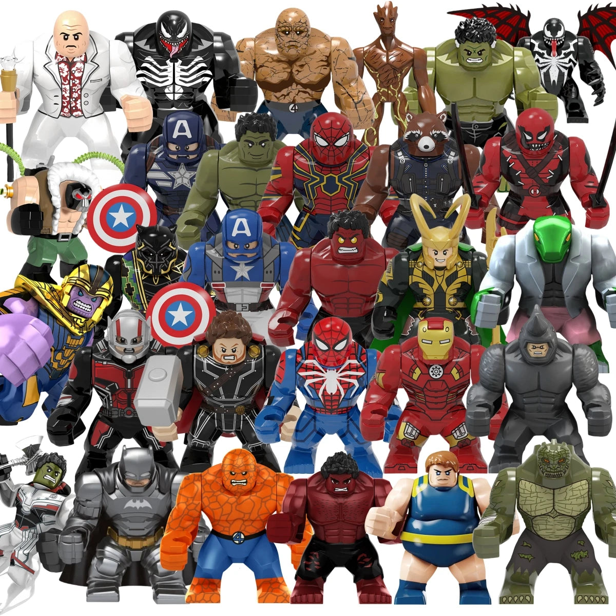 Blind Box Mini Building Blocks PG1806 Figures Big Goblin Spiderman
