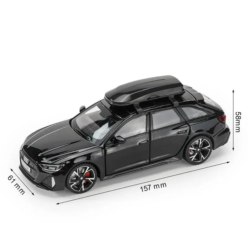 1:32 RS6 Model Car, Black Edition: Customized for Kids Realistic