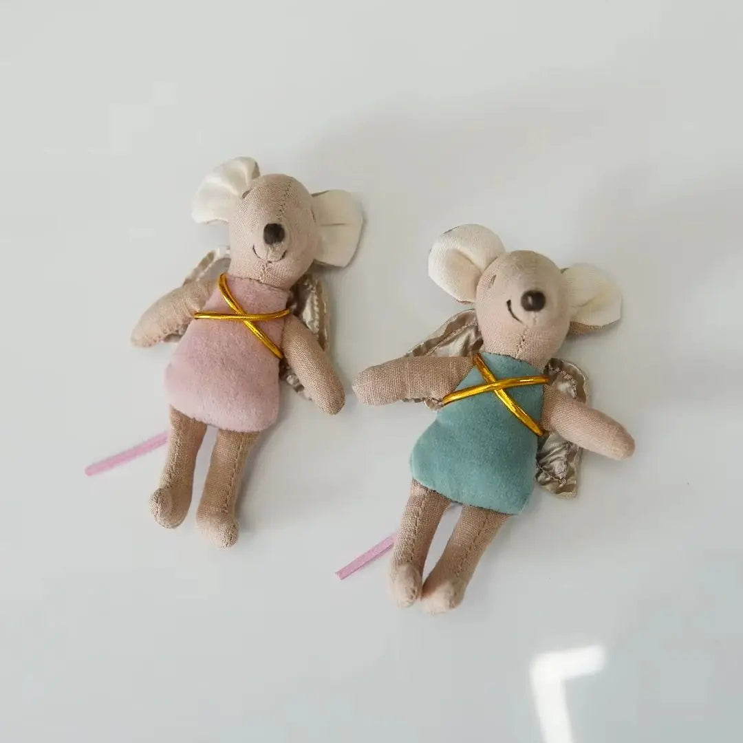 Danish fabric mouse doll cute angel wing mouse doll zodiac gift rag