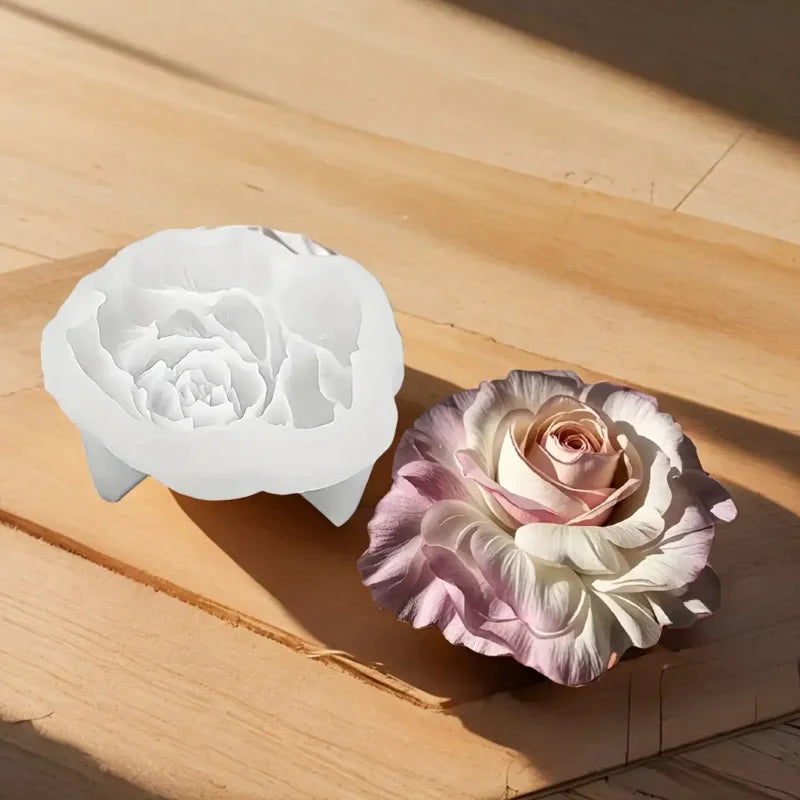 SuitableDIYCandle、Aromatherapy、Realistic Peony Flower Silicone Mold