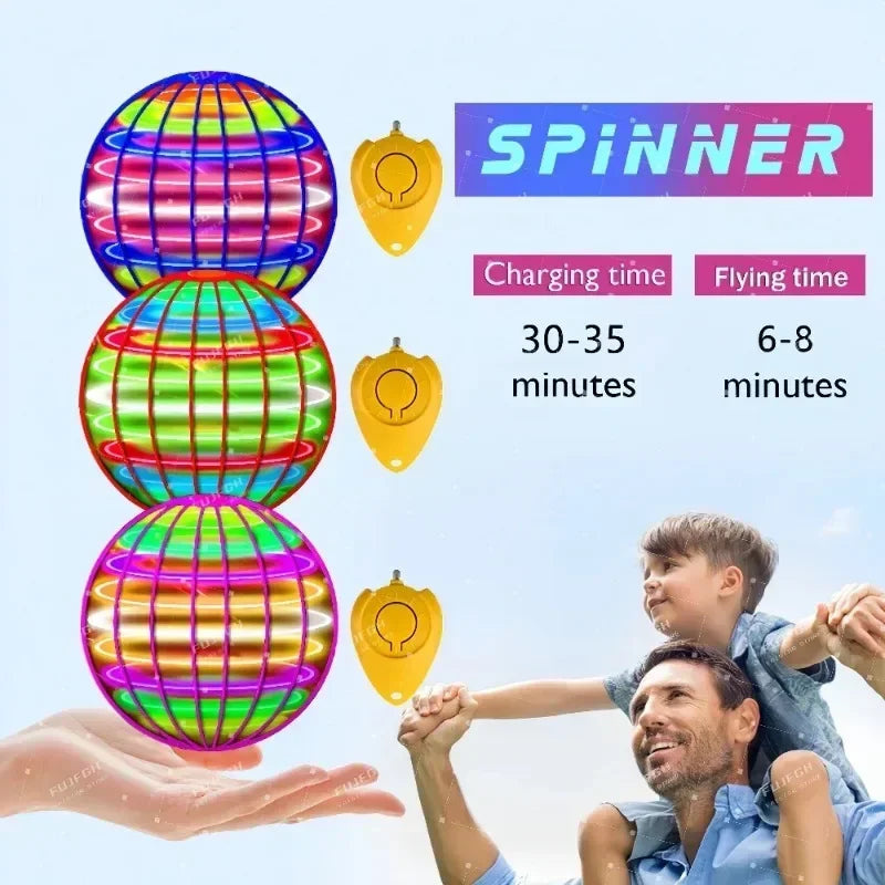 Flying Ball Boomerang Spinner Toys Hand Control Drone 360° Rotating