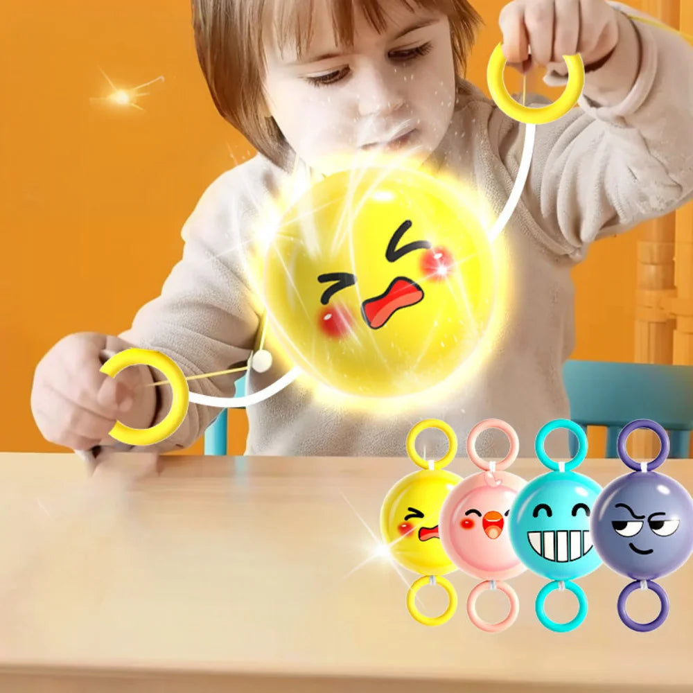 Rotating Flash Flying Ball Toy Rotating Cable Toy LED Light Luminous