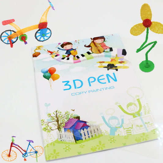 3D Printing Pen Drawing Book Reusable Colorful 22/40 Patterns Thick