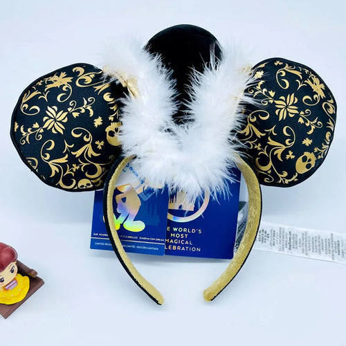 Disney Princess Headband Mickey Ear Rapunzel Snow White Sequin Bow