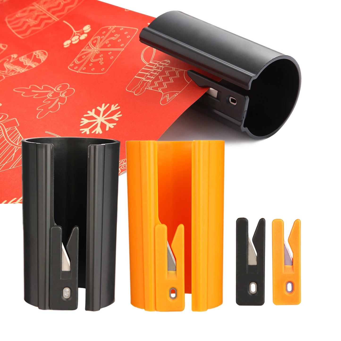 1PC HORN Sliding Wrapping Paper Cutter - Easy-Glide Gift Wrap Trimmer