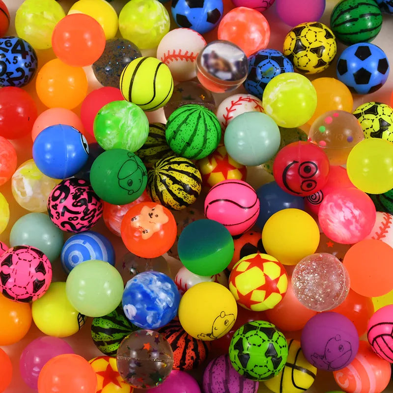 10-50Pcs Rubber Bouncy Ball Kids Favors Summer Birthday Party Gift for