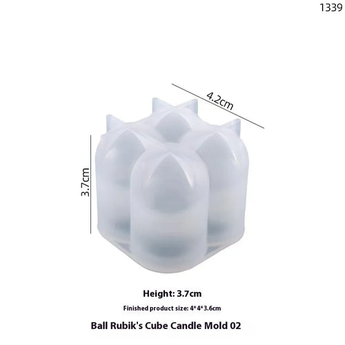 3D Spiral Striped Silicone Mold for DIY Scented Candles, Clay Crafts,
