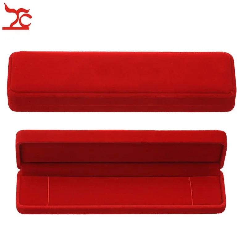 Quality Wedding Jewelry Storage Case Amazing Red Velvet Ring Earrings