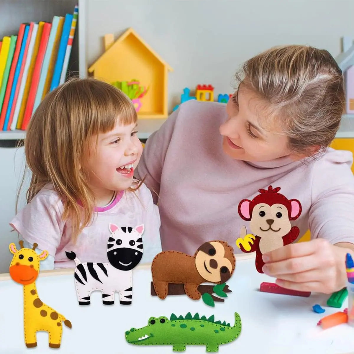 Woodland Animals Craft Kit Forest Creatures DIY Sewing Felt Plush